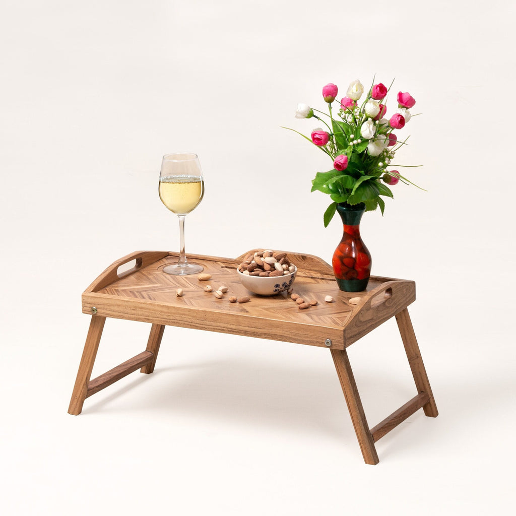 Foldable Wooden Tray Table