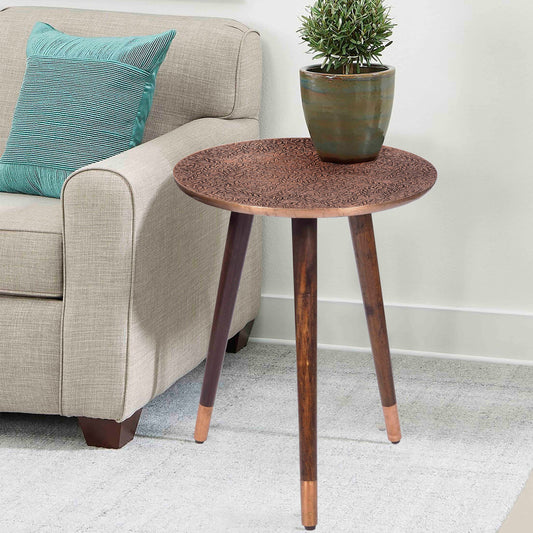 Hammered Copper Table