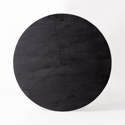 Round Black Coffee Table