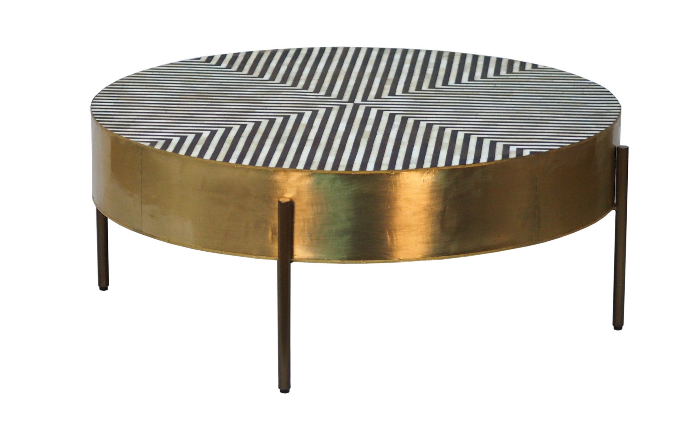 Bone Inlay Coffee Table