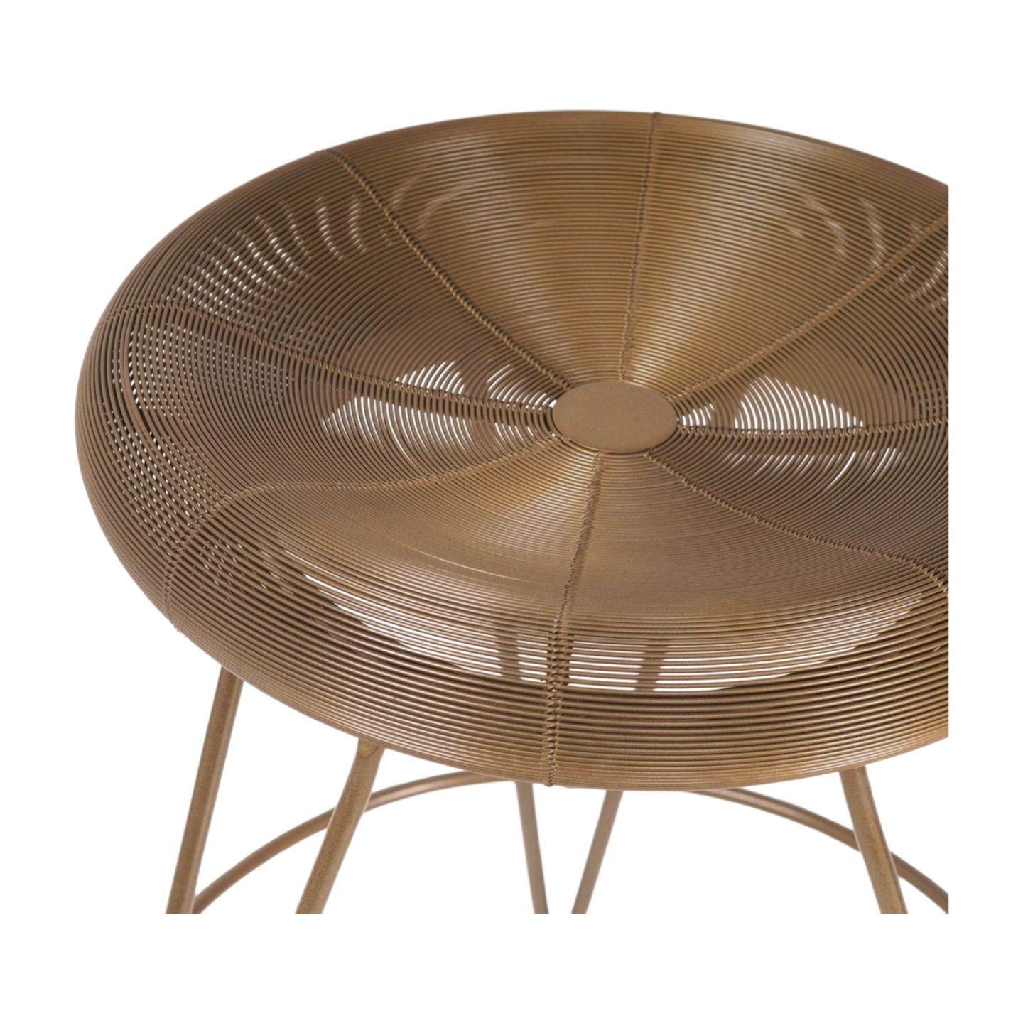 Handcrafted Metal Stool for Indoor and Outdoor