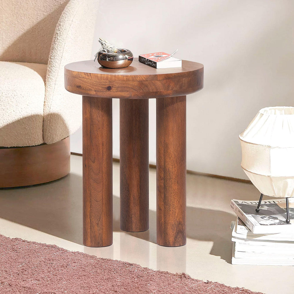 Artisanal Wooden Stool