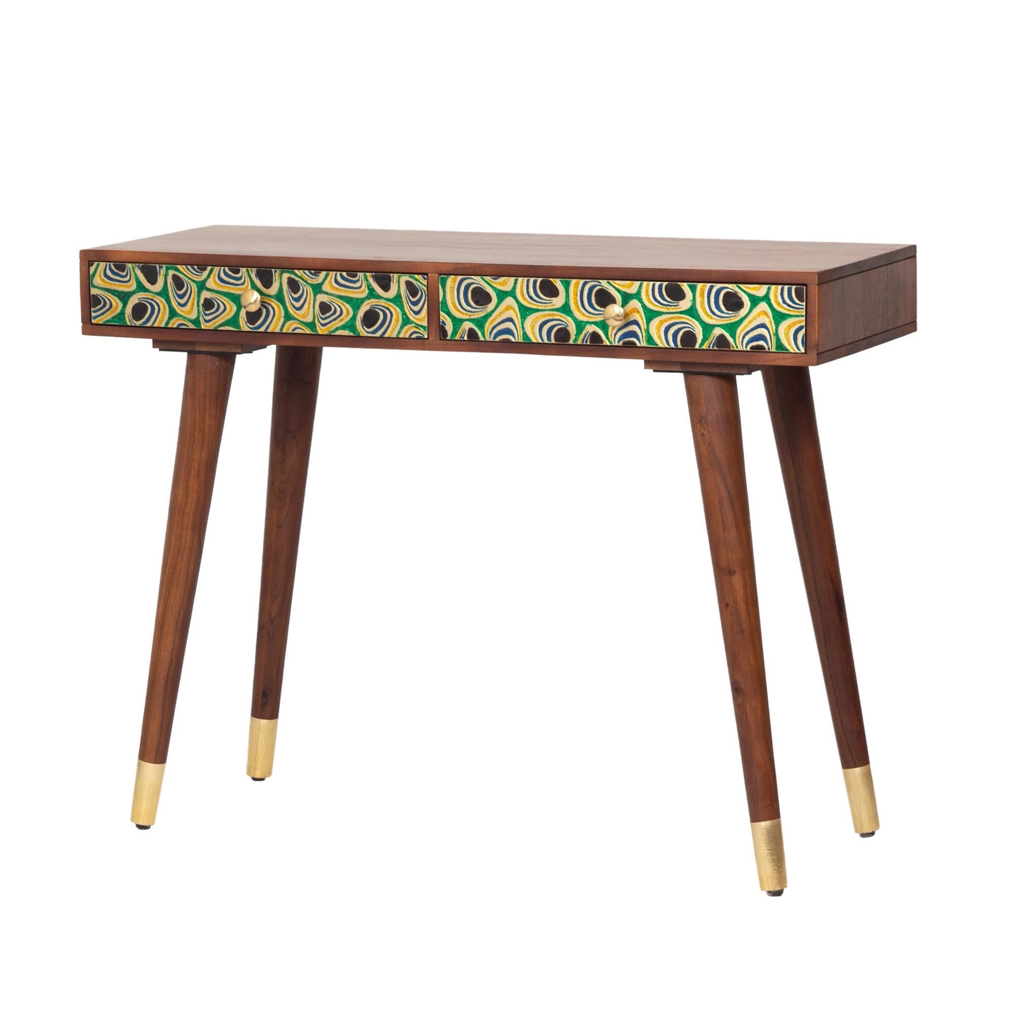 Hand-Painted Entryway Console Table