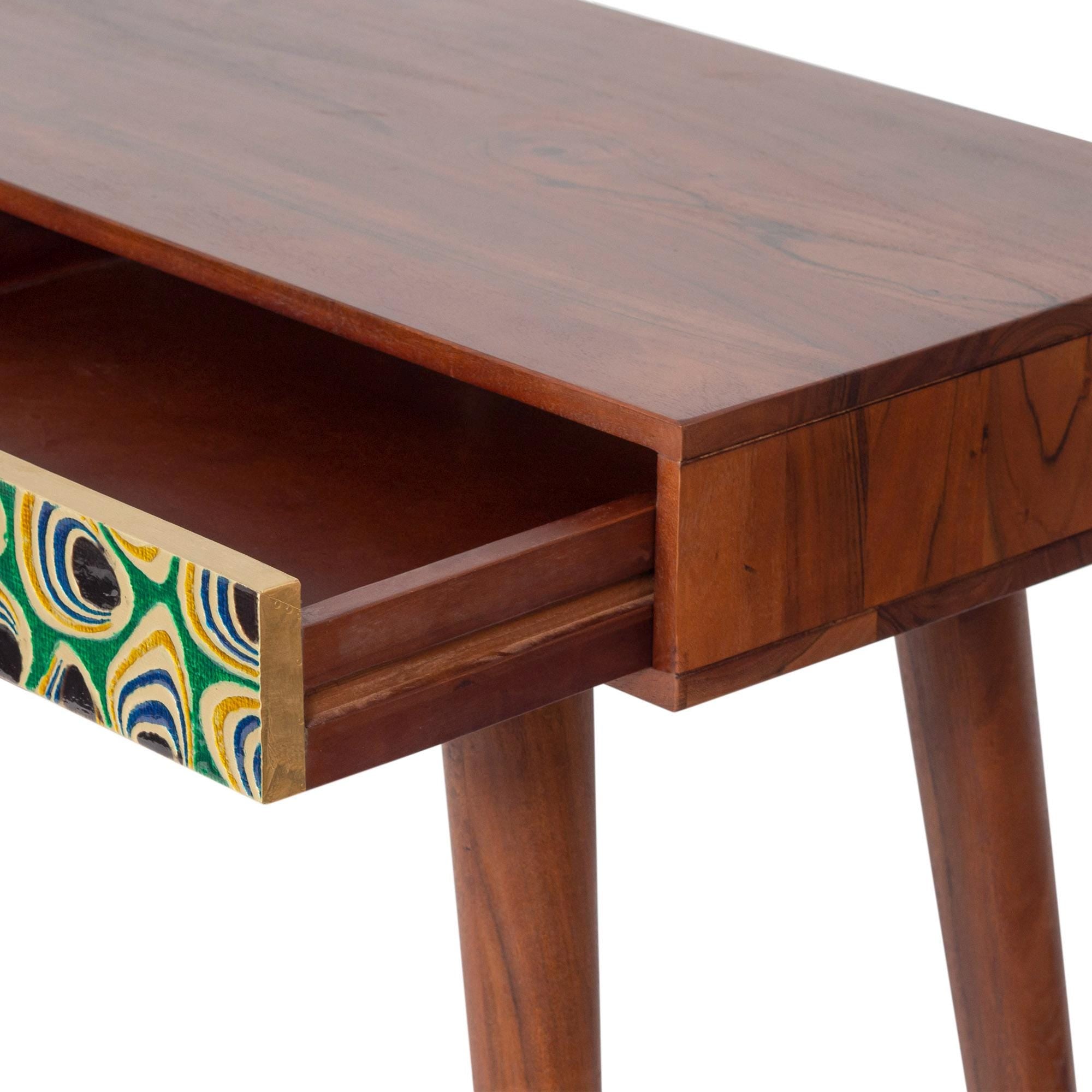 Hand-Painted Entryway Console Table