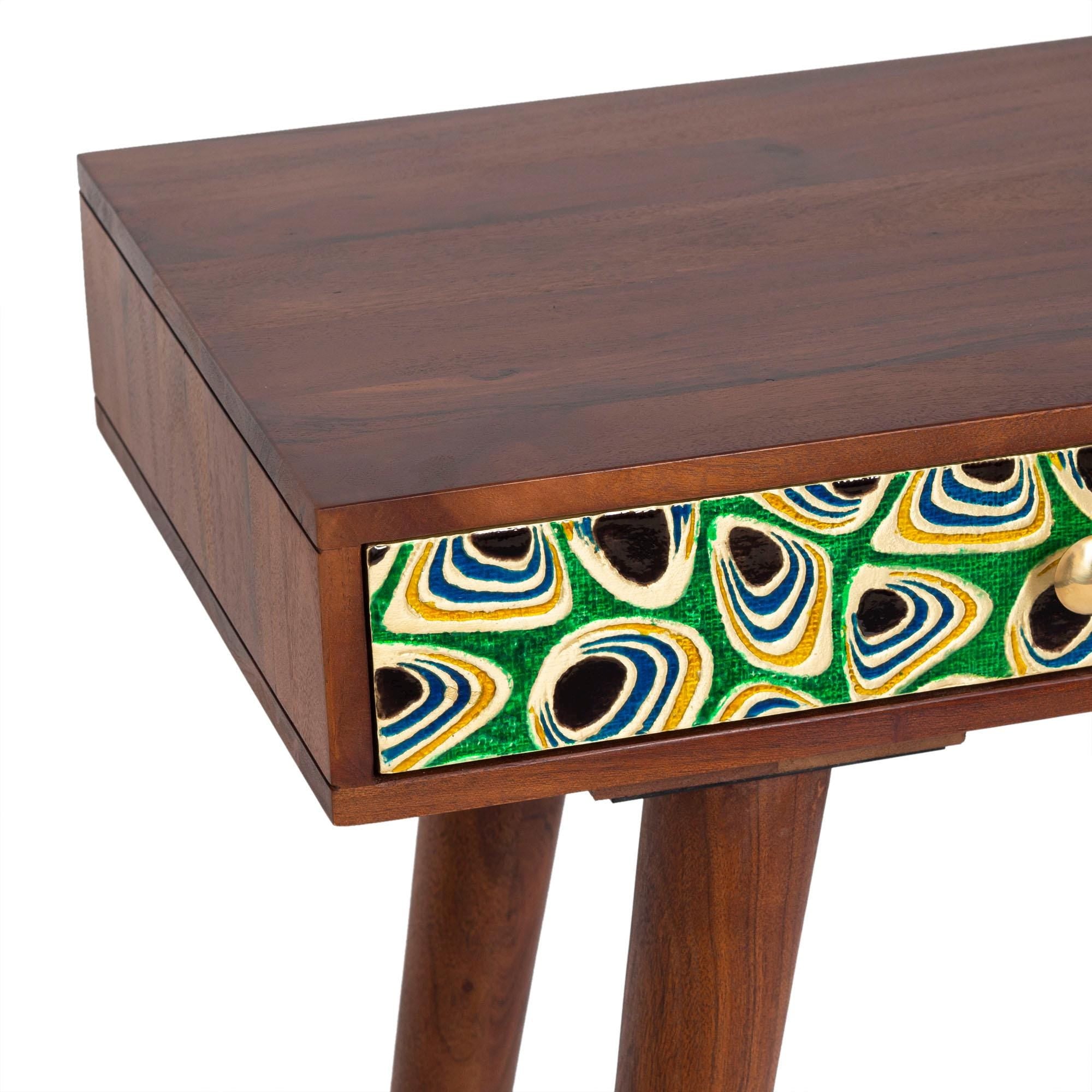 Hand-Painted Entryway Console Table