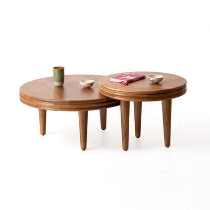 2 Set Of Round Nesting Coffee Tables